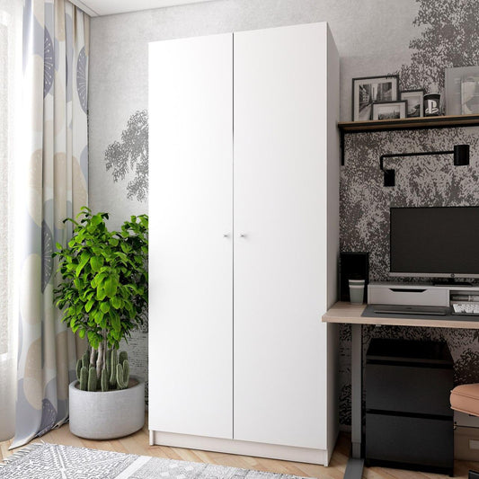 Шкаф распашной для одежды Doros Промо 90х48х204 см Белый (DRS-011197)