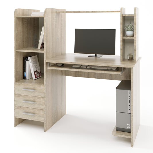 Стол компьютерный с надставкой Эверест Лира Дуб сонома (DTM-2173)