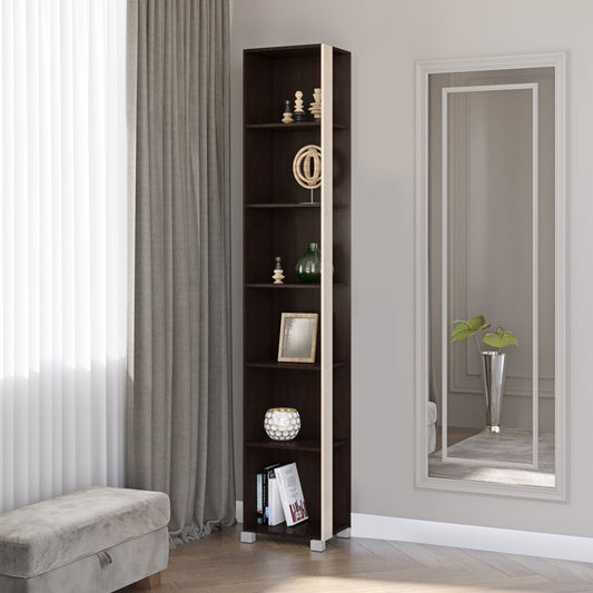 Шкаф-пенал угловой Эверест Бриз-18 венге + дуб молочный (DTM-2287)