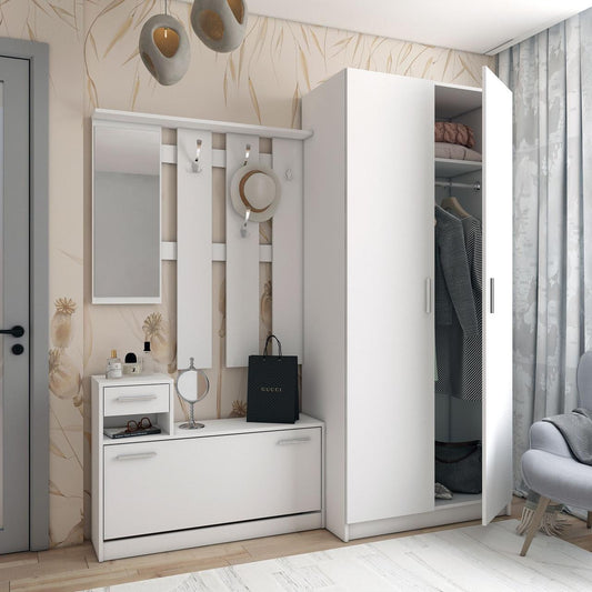 Прихожая Doros Alice и шкаф Promo Белый (DRS-011385)