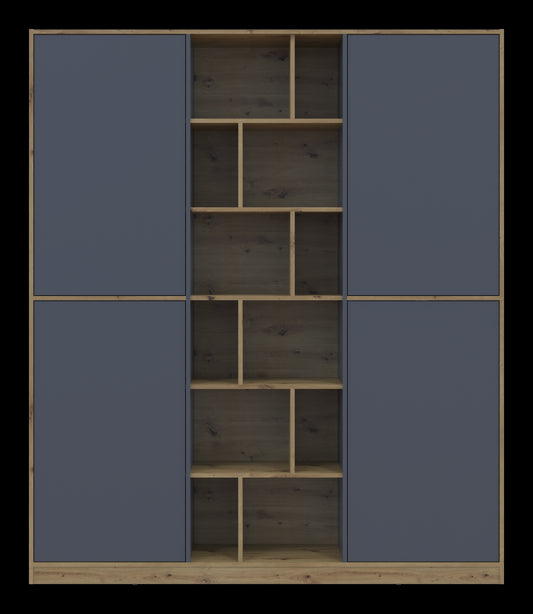 Шкаф для одежды Doros Морган Дуб Артизан/Графит ДСП 180х38.5х210 DRS-011611 (42001256)