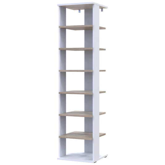 Полка для обуви Doros Паоло 38,4х38,4х153,4 см Белый/Дуб сонома (DRS-011437)