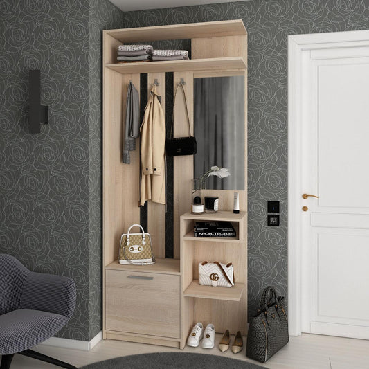 Прихожая Doros Ривьера 91,5х30х203 см Дуб сонома (DRS-011333)