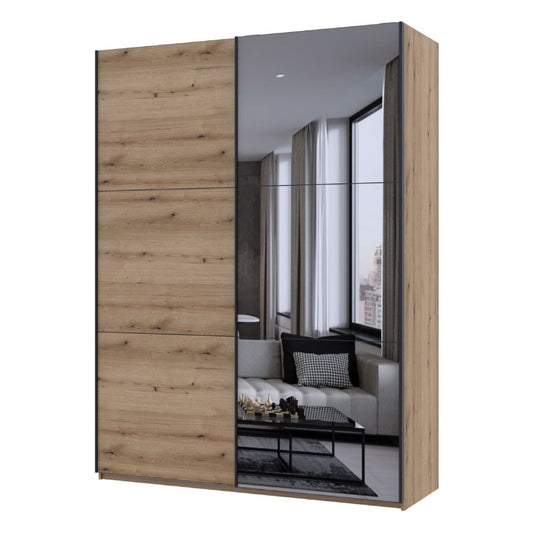 Шкаф купе Doros G-Caiser Дуб Эвок 1 ДСП/1 зеркало 180х60х240 (DRS-011578)