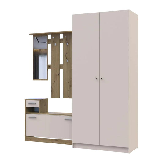 Прихожая Doros Alice и шкаф Promo Дуб Эвок/Кашемир DRS-011754 (42005160)