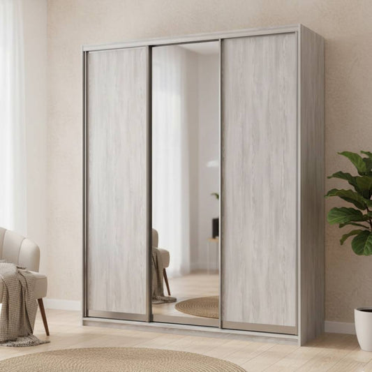 Шкаф купе Doros Сити Лайт Сосна Натти 2 ДСП / 1 зеркало 180х60х225 (DRS-011969)