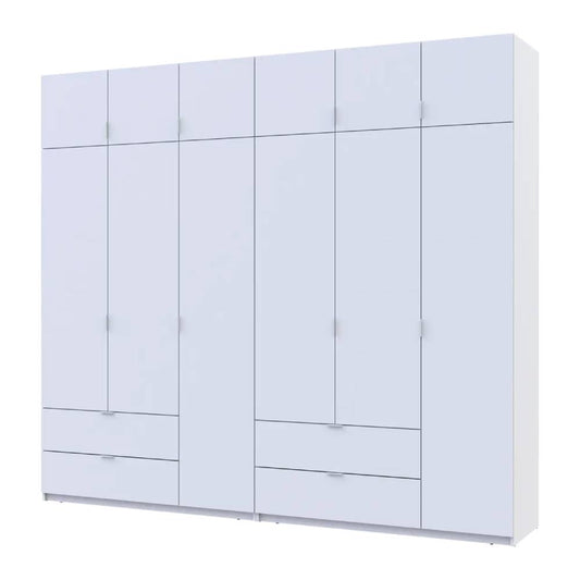 Шкаф для одежды Doros Лукас Белый 3+3 ДСП 270х50х240 DRS-011685 (42005114)