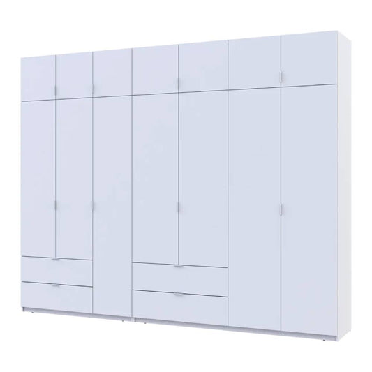 Шкаф для одежды Doros Лукас Белый 3+4 ДСП 300х50х240 DRS-011688 (42005130)