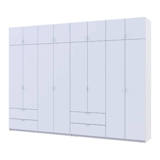 Шкаф для одежды Doros Лукас Белый 4+4 ДСП 320х50х240 DRS-011690 (42005126)