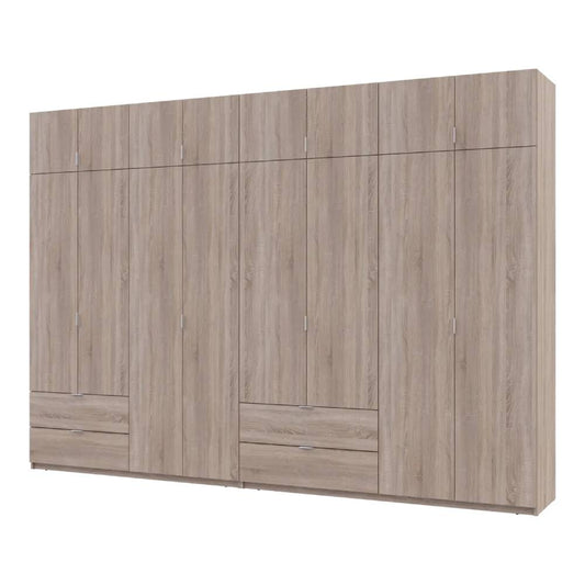 Шкаф для одежды Doros Лукас Дуб сонома 4+4 ДСП 340х50х240 DRS-011711 (42005139)