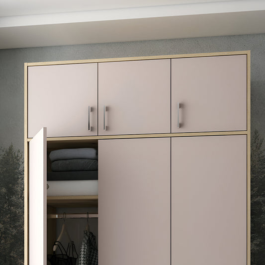 Антресоль высокая Doros Ронди Дуб Артизан/Кашемир 3 ДСП 121х52х65 (DRS-011909)