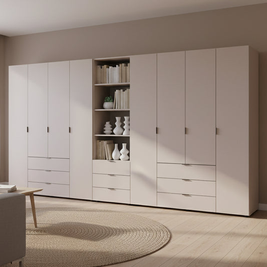 Шкаф для одежды Doros Гелар Кашемир 4+4ДСП с пеналом 370х49.5х203.4 (DRS-011934)