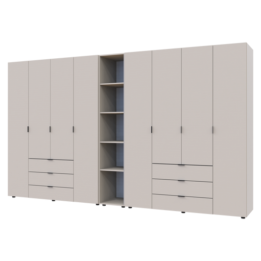 Комплект шкафов для одежды Doros Гелар (3 шт.) 348,2х49,5х203,4 см Кашемир (DRS-011255)