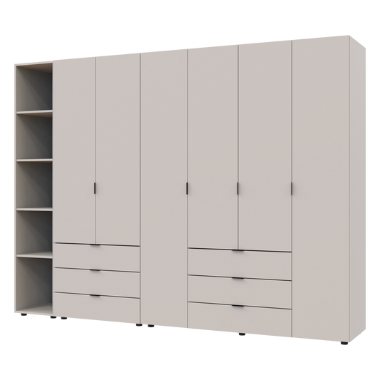 Комплект шкафов для одежды Doros Гелар (3 шт.) 270,7х49,5х203,4 см Кашемир (DRS-011251)