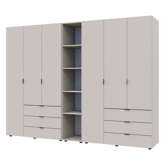 Комплект шкафов для одежды Doros Гелар (3 шт.) 270,6х49,5х203,4 см Кашемир (DRS-011252)