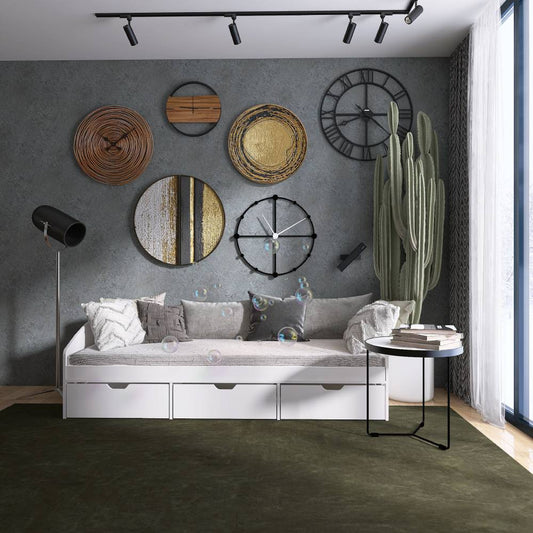 Кровать односпальная с ящиками Эверест Комфорт 3 193х84х59 см Нимфея Альба (DTM-5726)