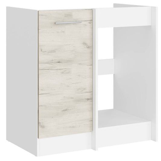 Кухонный модуль нижний угловой Эверест Эко 790 дуб крафт белый/белый (без столешницы) 79х46х82 см (DTM-071032)