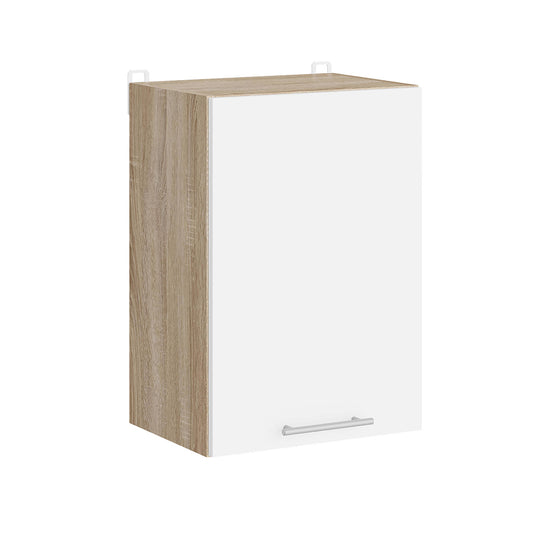 Кухонный модуль верхний Эверест Эко 400 дуб сонома/нимфея альба (белый) 40х30х58 см (DTM-071013)