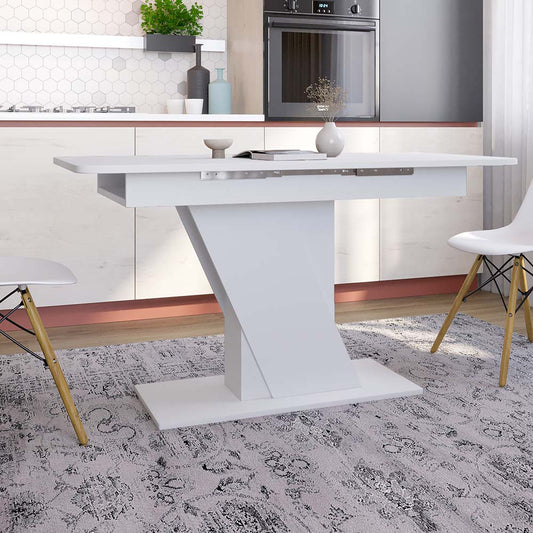 Обеденный стол раскладной LION Грейс Нимфея Альба (белый) (LION-045016) ТОП