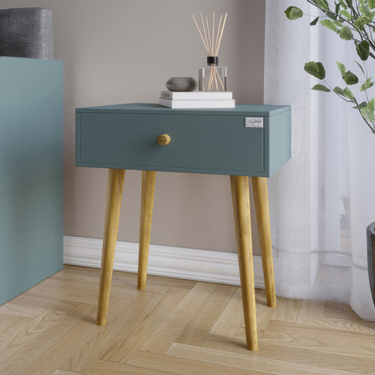 Тумба прикроватная LION Хьюге-4 Гранит серый (LION-041016)