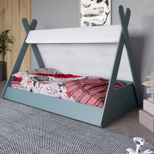 Детская кроватка с балдахином LION Инди Гранит серый (LION-041436)