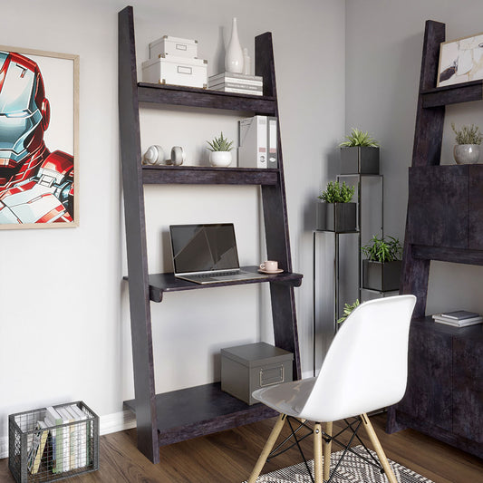 Модуль-3 со столом и полками LION Линк Бетон темный (LION-042109)