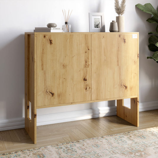 Комод-1 2-х дверный LION Нобу 90х34х80 см Дуб Артизан (LION-042262)