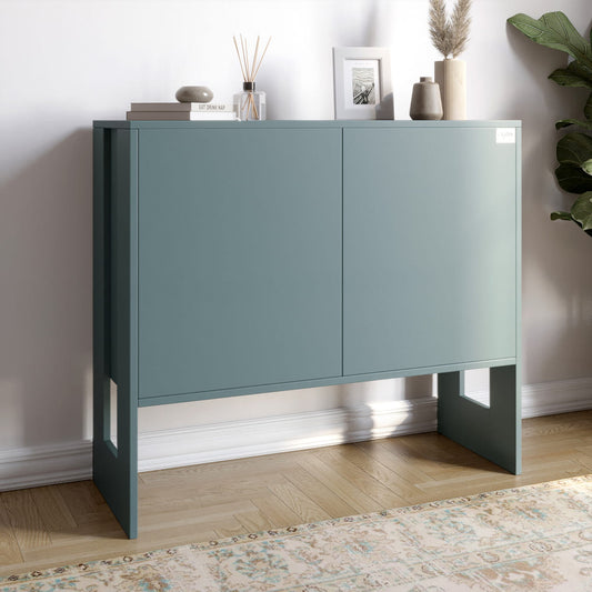 Комод-1 2-х дверный LION Нобу 90х34х80 см Гранит серый (LION-042266)