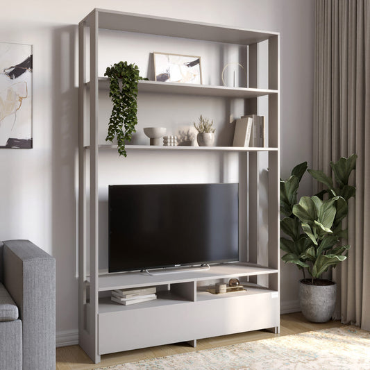 Модуль-4 стеллаж с полками и тумбой под ТВ LION Нобу Кашемир (LION-042433)