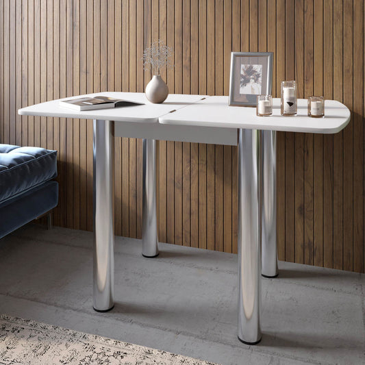 Обеденный стол раскладной LION Нота Мини Нимфея Альба 60x70/70x120 (LION-041300)