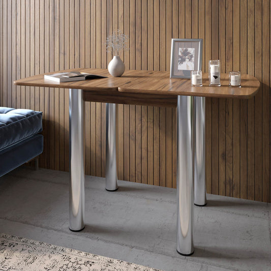 Обеденный стол раскладной LION Нота Мини Дуб Ливорно 60x70/70x120 (LION-041296)