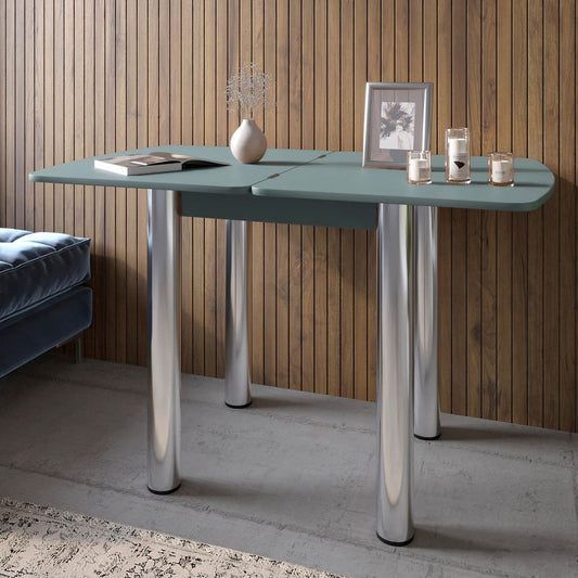 Обеденный стол раскладной LION Нота Мини Гранит серый 60x70/70x120 (LION-041293)