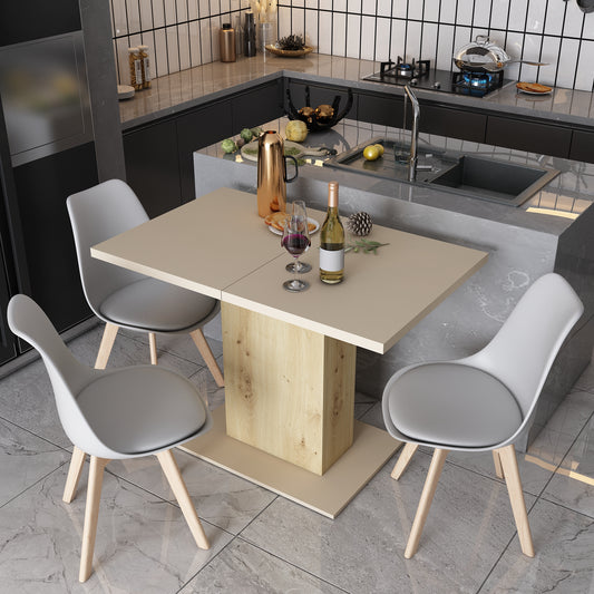 Стол в кухню Doros Бостон 150х70х79 см Кашемир/Дуб артизан (DRS-011468)