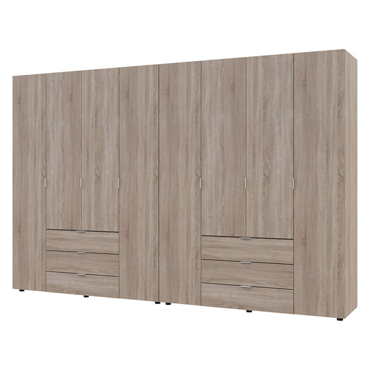 Комплект шкафов для одежды Doros Гелар (2 шт.) 310х49,5х203,4 см Дуб сонома (DRS-011114)