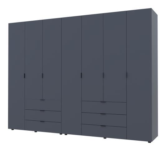 Комплект шкафов для одежды Doros Гелар (2 шт.) 271,2х49,5х203,4 см Графит (DRS-011121)