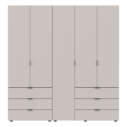 Комплект шкафов для одежды Doros Гелар (2 шт.) 193,7х49,5х203,4 см Кашемир (DRS-011239)