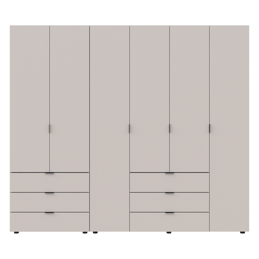 Комплект шкафов для одежды Doros Гелар (2 шт.) 232,5х49,5х203,4 см Кашемир (DRS-011240)