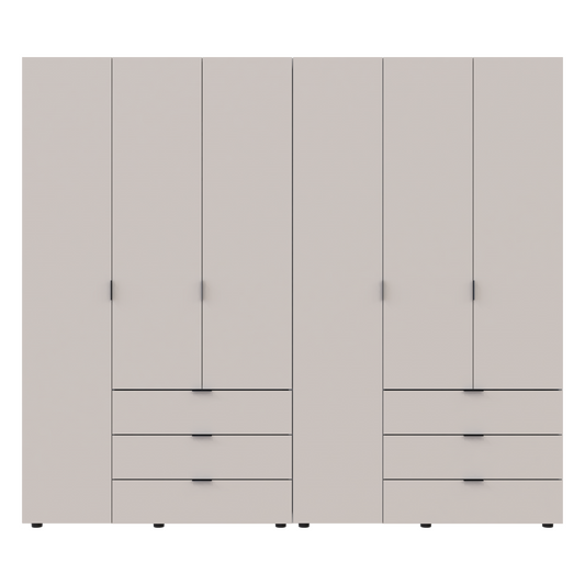 Комплект шкафов для одежды Doros Гелар (2 шт.) 232,4х49,5х203,4 см Кашемир (DRS-011241)