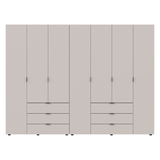 Комплект шкафов для одежды Doros Гелар (2 шт.) 271,2х49,5х203,4 см Кашемир (DRS-011242)