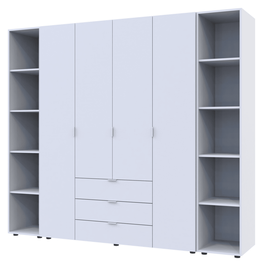 Комплект шкафов для одежды Doros Гелар (3 шт.) 231,4х49,5х203,4 см Белый (DRS-011175)