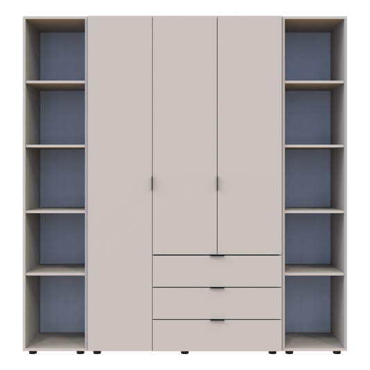 Комплект шкафов для одежды Doros Гелар (3 шт.) 192,6х49,5х203,4 см Кашемир (DRS-011246)