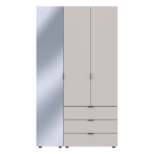 Комплект шкафов для одежды Doros Гелар (2 шт.) 116,5х49,5х203,4 см Зеркало/Кашемир (DRS-011258)