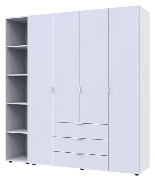 Комплект шкафов для одежды Doros Гелар (2 шт.) 193,2х49,5х203,4 см Белый (DRS-011183)