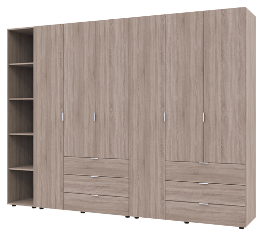 Комплект шкафов для одежды Doros Гелар (3 шт.) 270,6х49,5х203,4 см Дуб сонома (DRS-011162)