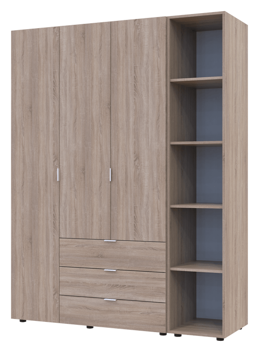 Комплект шкафов для одежды Doros Гелар (2 шт.) 154,4х49,5х203,4 см Дуб сонома (DRS-011148)