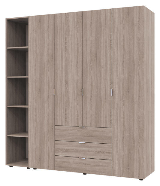 Комплект шкафов для одежды Doros Гелар (2 шт.) 193,2х49,5х203,4 см Дуб сонома (DRS-011154)
