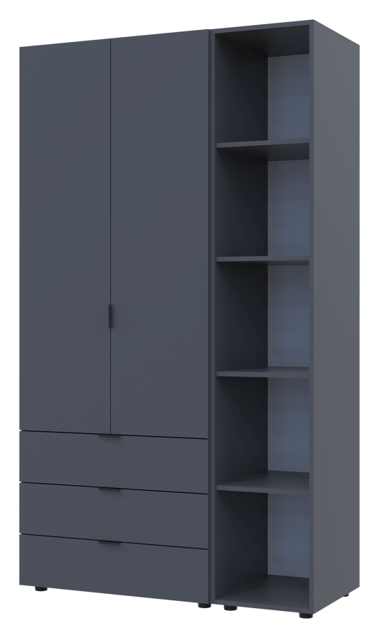 Комплект шкафов для одежды Doros Гелар (2 шт.) 115,7х49,5х203,4 см Графит (DRS-011145)