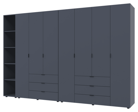 Комплект шкафов для одежды Doros Гелар (3 шт.) 309,4х49,5х203,4 см Графит (DRS-011163)