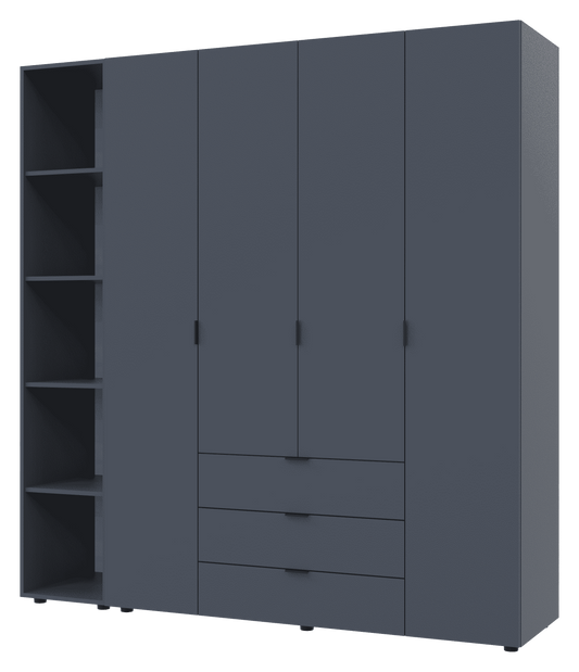 Комплект шкафов для одежды Doros Гелар (2 шт.) 193,2х49,5х203,4 см Графит (DRS-011153)