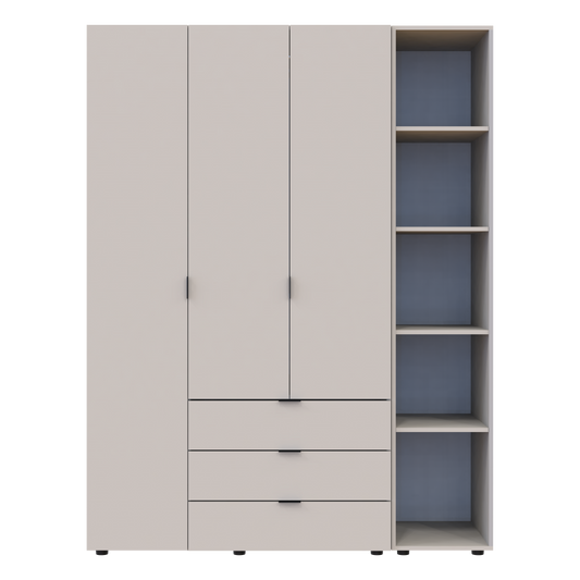 Комплект шкафов для одежды Doros Гелар (2 шт.) 154,4х49,5х203,4 см Кашемир (DRS-011256)